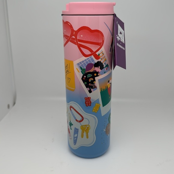 Starbuck Pride Month Exclusive Sofia Birkin Pink Stainless 16 oz Tumbler - NEW - Picture 4 of 9